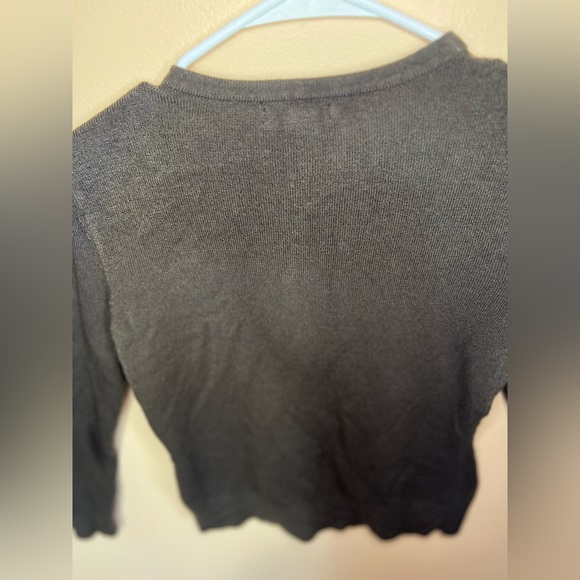 New York Company Button Front Solid Cardigan - Picture 4 of 5